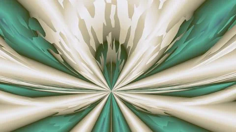8K Abstract 3D Render with Striped Geometric Shapes Illustrazione stock