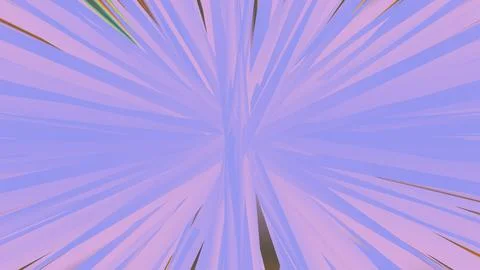 8K Abstract 3D Render with Striped Geometric Shapes Illustrazione stock