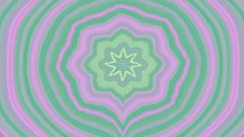 8K Abstract 3D Render with Striped Geometric Shapes Illustrazione stock