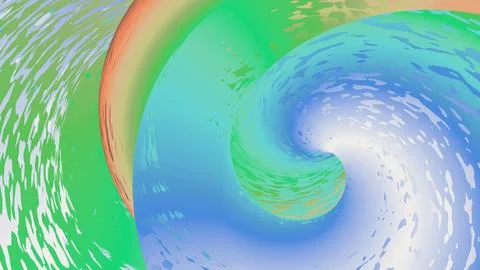 8K Abstract 3D Render with Striped Geometric Shapes Illustrazione stock