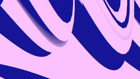 8K Abstract 3D Render with Striped Geometric Shapes Stock Illustration