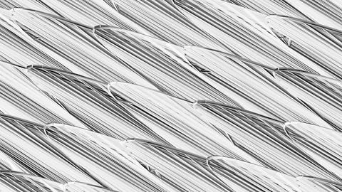 8K Abstract 3D Render with Striped Geometric Shapes Stock Illustration