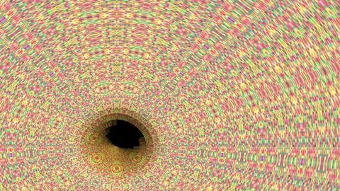 8K Abstract 3D Render with Striped Geometric Shapes Stock Illustration