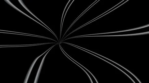 8K Abstract 3D Render with Striped Geometric Shapes Illustrazione stock