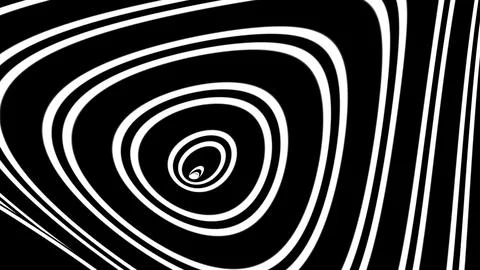 8K Abstract 3D Render with Striped Geometric Shapes Stock Illustration