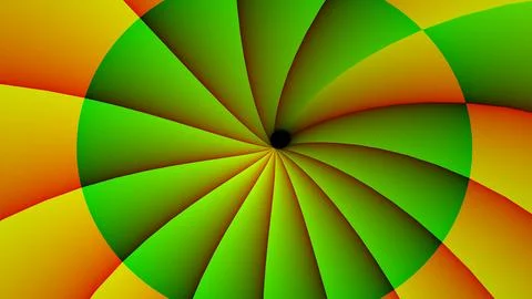 8K Abstract 3D Render with Striped Geometric Shapes Stock Illustration