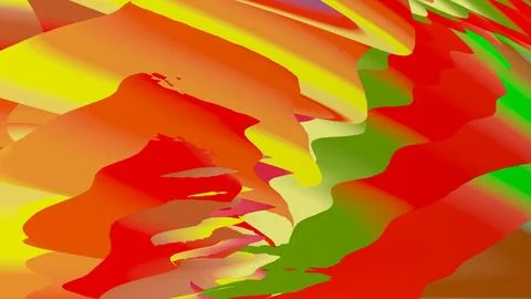 8K Abstract 3D Render with Striped Geometric Shapes Stock Illustration