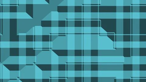 8K Abstract 3D Render with Striped Geometric Shapes Stock Illustration