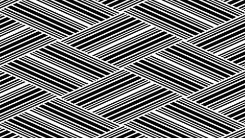 8K Abstract 3D Render with Striped Geometric Shapes Stock Illustration