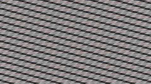 8K Abstract 3D Render with Striped Geometric Shapes Stock Illustration
