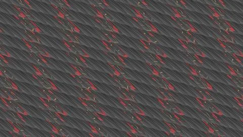 8K Abstract 3D Render with Striped Geometric Shapes Illustrazione stock