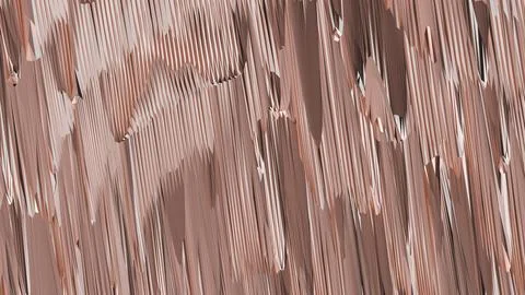 8K Abstract 3D Render with Striped Geometric Shapes Stock Illustration