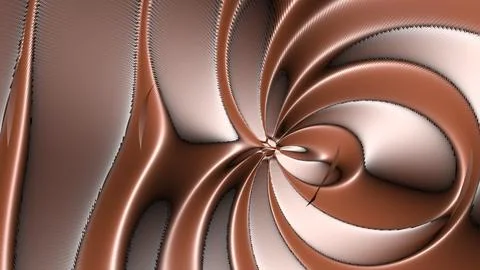 8K Abstract 3D Render with Striped Geometric Shapes Stock Illustration