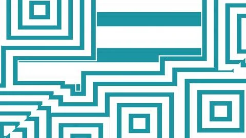8K Abstract 3D Render with Striped Geometric Shapes Stock Illustration