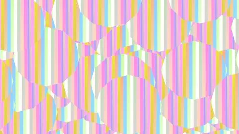 8K Abstract 3D Render with Striped Geometric Shapes 스톡 일러스트