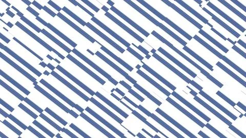 8K Abstract 3D Render with Striped Geometric Shapes Illustrazione stock