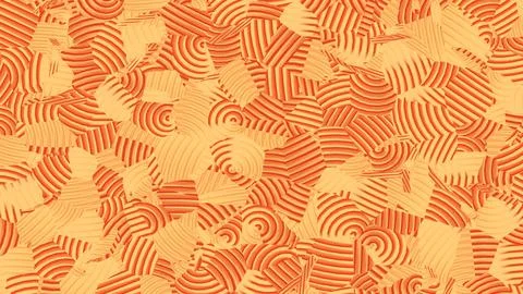 8K Abstract 3D Render with Striped Geometric Shapes Illustrazione stock