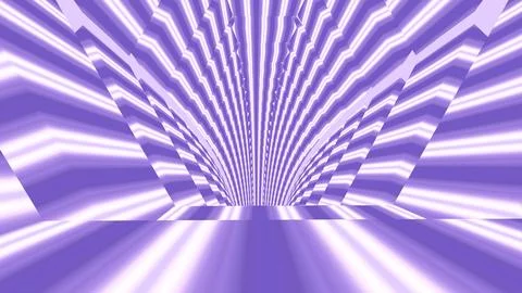 8K Abstract 3D Render with Striped Geometric Shapes Stock Illustration