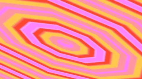 8K Abstract 3D Render with Striped Geometric Shapes Illustrazione stock