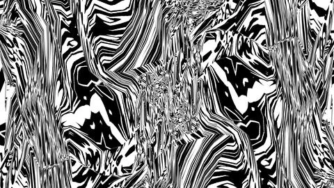 8K Abstract 3D Render with Striped Geometric Shapes Illustrazione stock