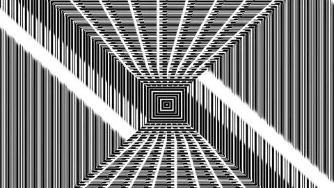 8K Abstract 3D Render with Striped Geometric Shapes Stock Illustration