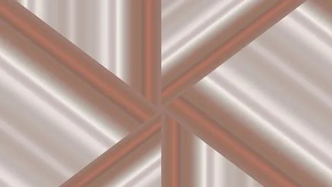 8K Abstract 3D Render with Striped Geometric Shapes Illustrazione stock