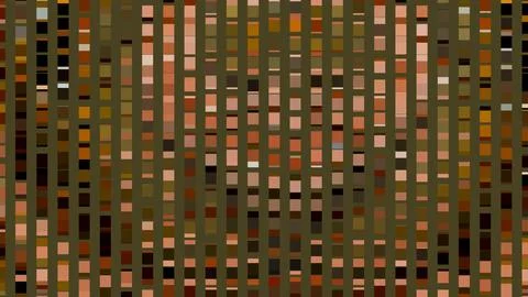 8K Abstract 3D Render with Striped Geometric Shapes Illustrazione stock