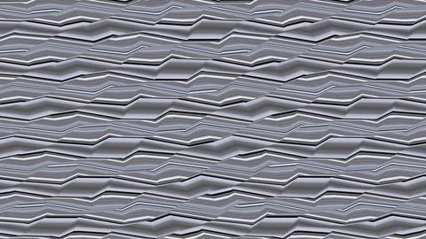 8K Abstract 3D Render with Striped Geometric Shapes Stock Illustration