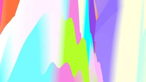 8K Abstract 3D Render with Striped Geometric Shapes Illustrazione stock