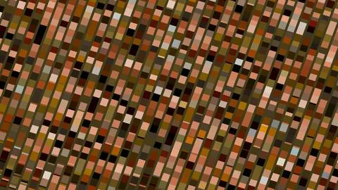 8K Abstract 3D Render with Striped Geometric Shapes Illustrazione stock