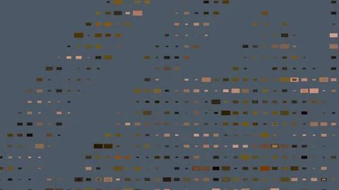8K Abstract 3D Render with Striped Geometric Shapes Illustrazione stock