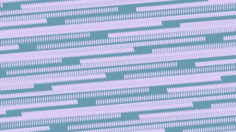 8K Abstract 3D Render with Striped Geometric Shapes Stock Illustration