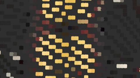 8K Abstract 3D Render with Striped Geometric Shapes Stock Illustration