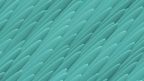 8K Abstract 3D Render with Striped Geometric Shapes Stock Illustration
