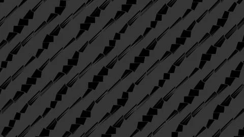 8K Abstract 3D Render with Striped Geometric Shapes Illustrazione stock