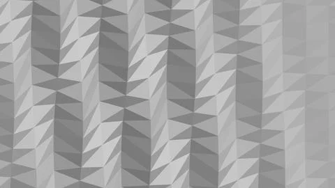 8K Abstract 3D Render with Striped Geometric Shapes Stock Illustration