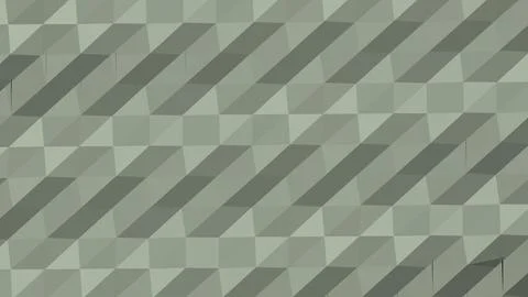 8K Abstract 3D Render with Striped Geometric Shapes Stock Illustration