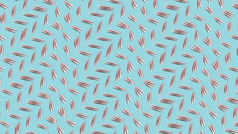 8K Abstract 3D Render with Striped Geometric Shapes Illustrazione stock