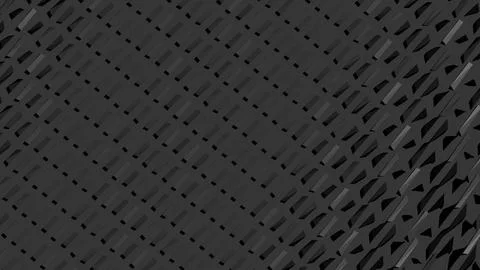 8K Abstract 3D Render with Striped Geometric Shapes Illustrazione stock