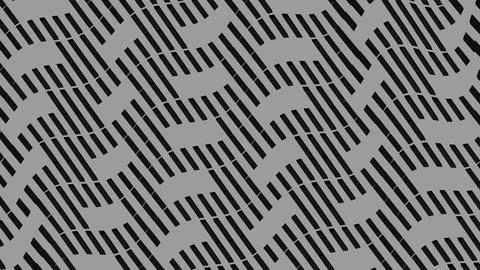 8K Abstract 3D Render with Striped Geometric Shapes Stock Illustration