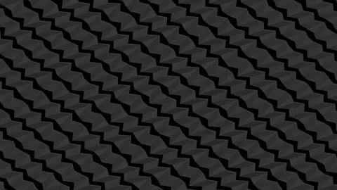 8K Abstract 3D Render with Striped Geometric Shapes Stock Illustration