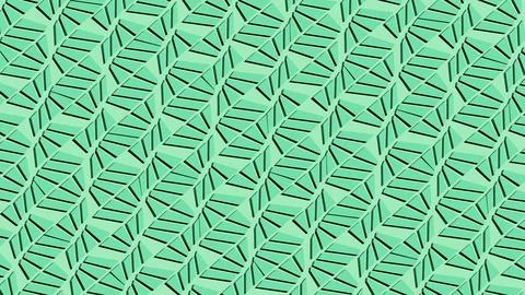 8K Abstract 3D Render with Striped Geometric Shapes Illustrazione stock