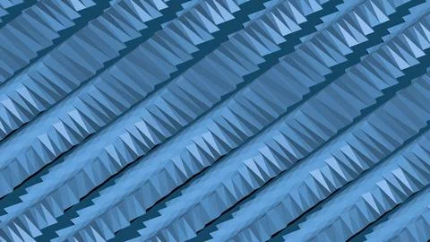 8K Abstract 3D Render with Striped Geometric Shapes Stock Illustration