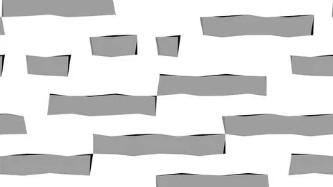 8K Abstract 3D Render with Striped Geometric Shapes Illustrazione stock