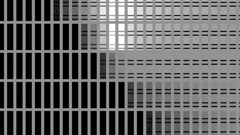 8K Abstract 3D Render with Striped Geometric Shapes Stock Illustration