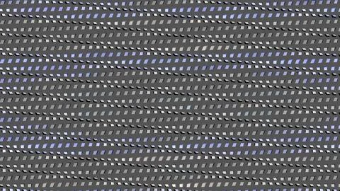 8K Abstract 3D Render with Striped Geometric Shapes Illustrazione stock