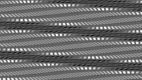 8K Abstract 3D Render with Striped Geometric Shapes 스톡 일러스트