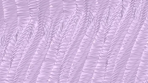 8K Abstract 3D Render with Striped Geometric Shapes Stock Illustration