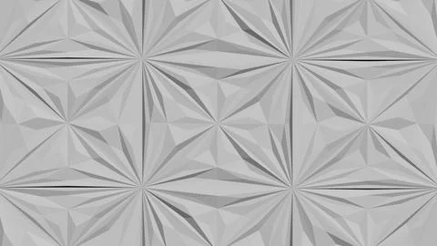 8K Abstract 3D Render with Striped Geometric Shapes Stock Illustration