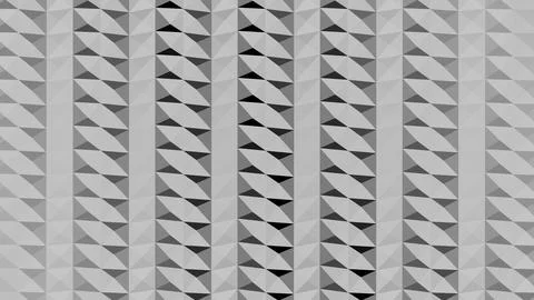 8K Abstract 3D Render with Striped Geometric Shapes Stock Illustration